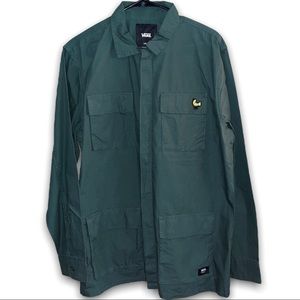 Mens Cotton “Vans” Button Up Jacket